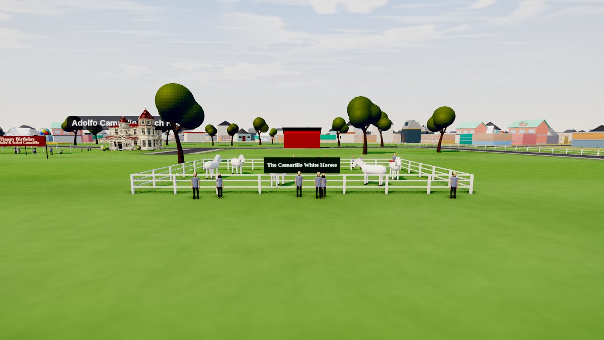 The spot for Adolfo & Isabel Camarillo's Birthday — in 3D in the 3D recreation