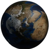 A 3d image of earth explaining this site is trying to recreate the planet.